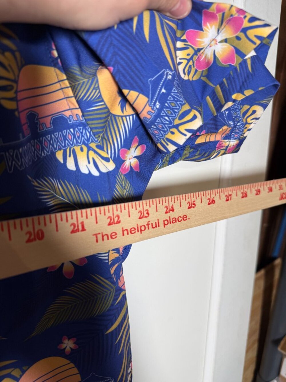 DIXXON Shirt of Summer Floral Tropical Short Sleeve Button Up Size XL Blue - Picture 5 of 10